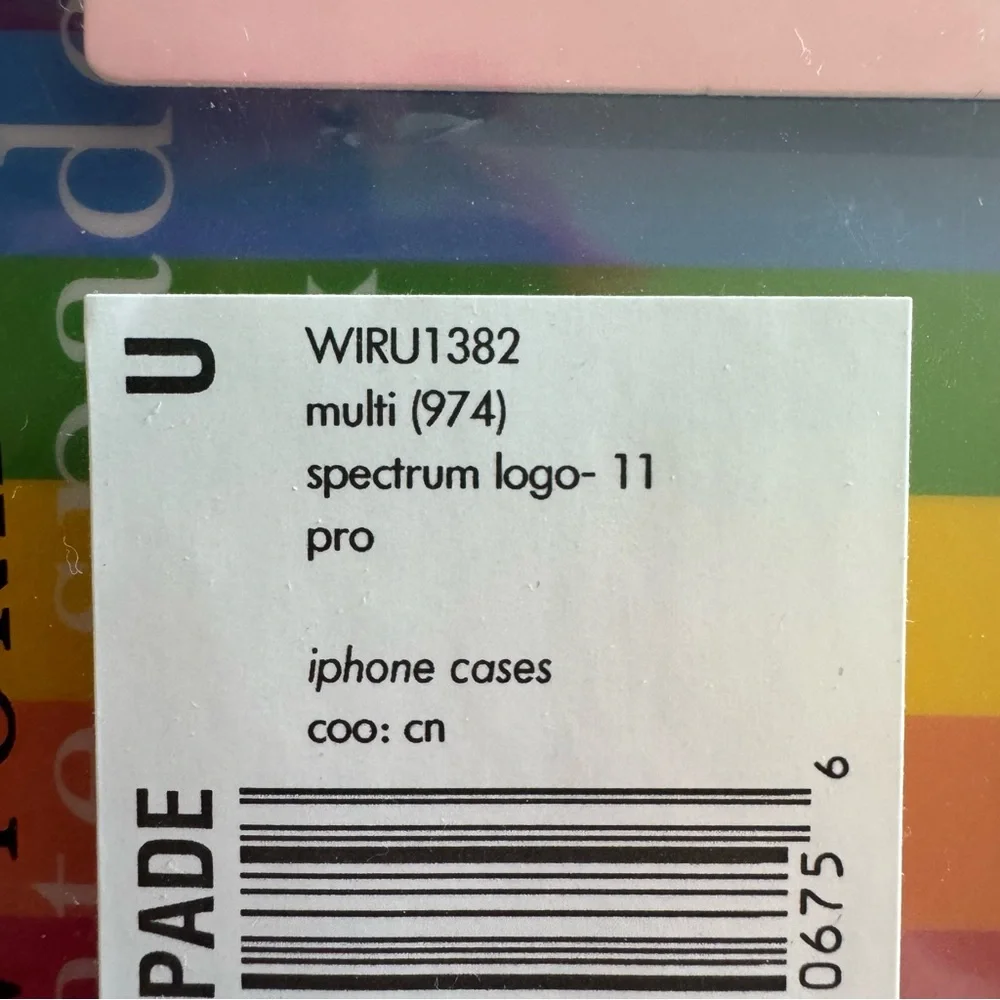Kate Spade NWT Phone Case, Rainbow / Multi-colored, for iPhone 11 Pro